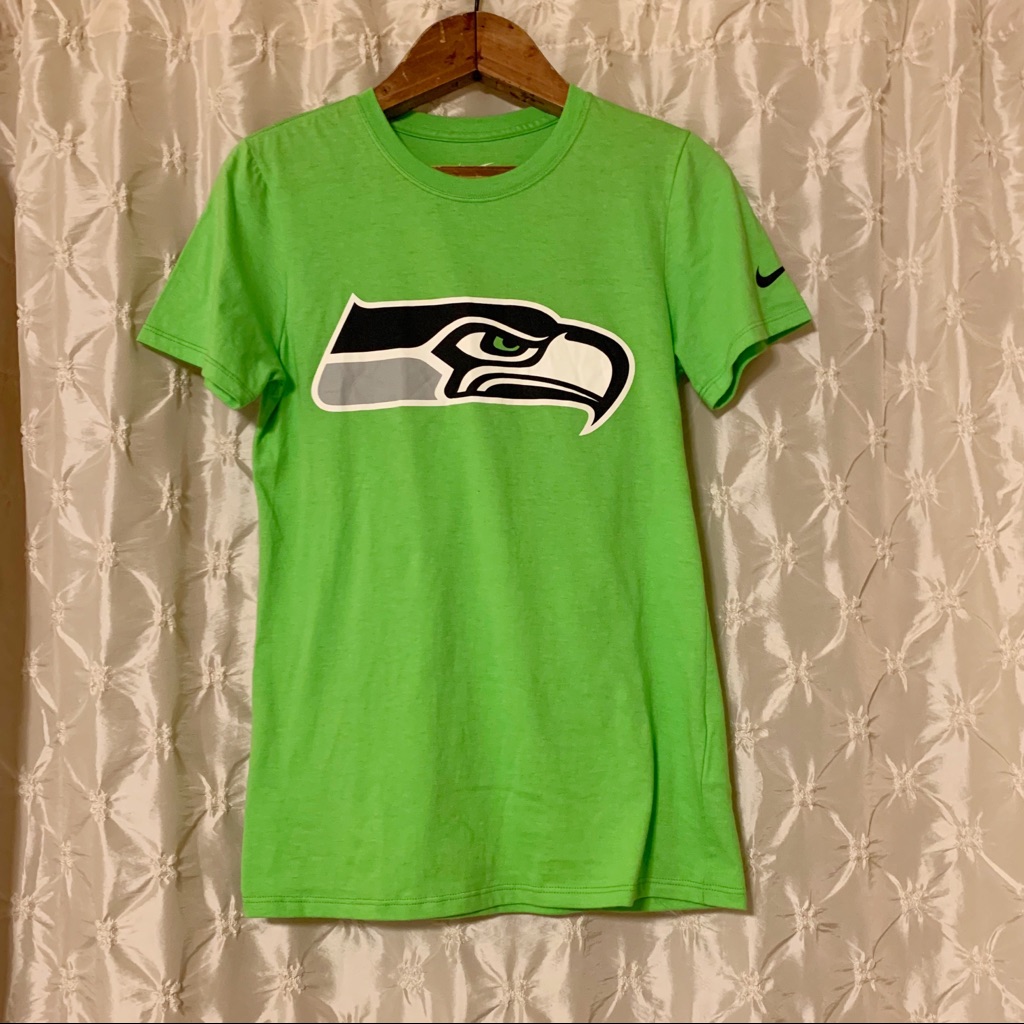Nike Seattle Seahawks Green Logo Tee Shirt Nfl